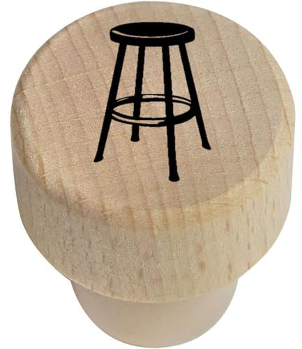 19mm 'Barstool' Wooden Bottle Stopper/Cork (BS00031852)