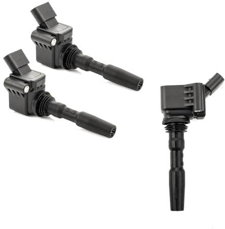 LST Zündspule (3er Set) kompatibel mit Audi A1 A3 Q2 Seat Arona Ateca Ibiza Leon Mii Toledo Skoda Citigo Fabia Kamiq Karoq Octavia Rapid Scala VW Ameo Caddy Golf Polo Taigo T-Cross Touran T-Roc Up 1.0