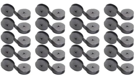 Schwarz Rot 1/2 Zoll 4X Farbbandkassette kompatibel mit Druckerzubehör Olympia GR1 GR-1 DIN2103 Schreibmaschine Kompatibel mit Teilenummer GR1(GR1 Black 20pcs)