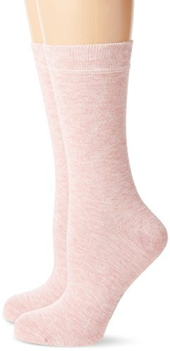 Camano Damen Socken 3514, 2er Pack, Pink (Silver Rose Mel. 0073), 39/42, 2er Pack