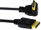 zdyCGTime vergoldet DP-zu-DP-Kabel,90 Grad abgewinkelt, Displayport Männlich auf Displayport Weiblich Audio- und Video-Verlängerungsadapterkabel.(30 cm/Up M/M)