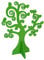 Albero della vita in legno decorativo 26 cm VERDE