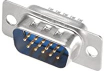 sourcing map D-sub Connector Male Plug 15-pin 3-row Port Terminal Breakout for Mechanical Equipment CNC Computers Blue Pack of 5