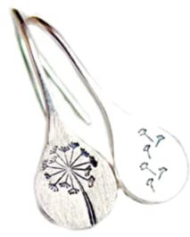 Ohrringe Pusteblume SterlingSilber Bestseller seit 2015 Ladyville Design handgestempelt keine Gravur Geschenk für Sie Frau Schwester Freundin