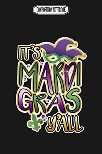 Composition Notebook: Dabbing Jester Mardi Gras Attire Ball Dress Bead Bulk Bracelet Cardigan Coffee Cutter Mardi Gras Notebook Journal Notebook Blank Lined Ruled 6x9 100 Pages