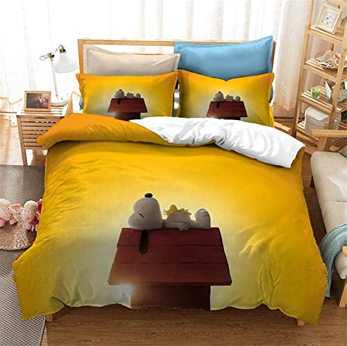 GDGM Bettwäsche Für Kinder,bettwäsche 3teilig,Bettbezug + Kissenbezüge,bettwäsche Kinder,Baumwolle/Renforcé,3D Bettwäsche Mädchen Jungen (A11,155x220cm)