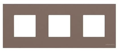 Marco 3 elementos Niessen N2273 CC serie Zenit Cristal Cafe