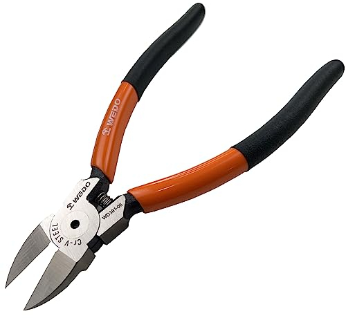 WEDO Präzision Seitenschneider,Seitenschneider Zange,127mm Elektronik Drahtschneider,für Elektroarbeiten, Kabel,Drahtschneiden,Hochleistungs