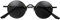 LONDON MOLE Eyewear - Wissenschaftler-Sonnenbrille - Randlose Sonnenbrille - Runde Sonnenbrille - Modemarke - UV400 Schutz - Coole Sonnenbrille - Federscharniere (Matte Black, Schwarz)