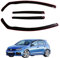 WA Wind-Rain- Deflector Compatible with GOLF VI 5 Doors Hatch Back 2008-2012 4 Pieces In Channel Fitment, Gloss Black