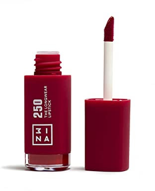 3INA MAKEUP - The Longwear Lipstick 250 - Rose - Rouge à Lèvres Rose avec Acide Hyaluronique - Rouge à lèvres Mat Liquid - Couleur des Lèvres Hautement Pigmenté Mat - Vegan - Cruelty Free
