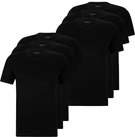 BOSS Herren T-Shirt (3er Pack), Schwarz 001, M