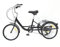 Frederimo 3 Räder Fahrrad, 20 Zoll 8-Gang Dreirad mit Korb und Einkaufskorb Schwarz Tricycle für ältere Menschen, Mädchen, Jungen, Herren und Damen