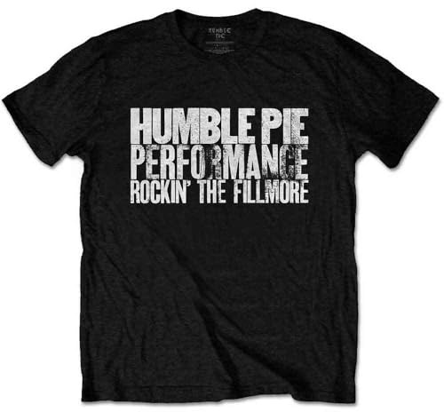 Humble Pie T Shirt Smokin Vintage Band Logo Official Mens Black