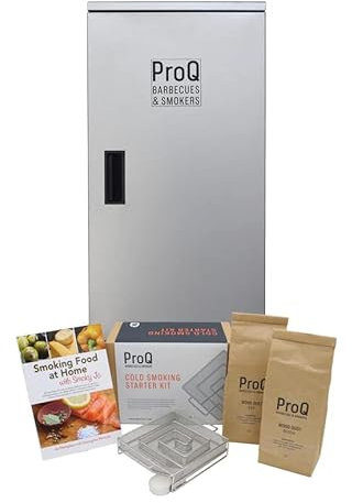 ProQ Cold Smoker Cabinet & Cold Smoking Starter Set, Food Smoker for Cold Smoking Fish, Cheese, Bacon, Nuts & More, Fish Smoker, Outdoor Smokers