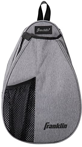 Franklin Sports Padeltasche – Herren + Damen Paddel-Tennis-Padelschlinge Tasche Rucksack – verstellbare Größe Ausrüstungstasche für Padel + Paddeltennis – Grau, grau, Einheitsgröße