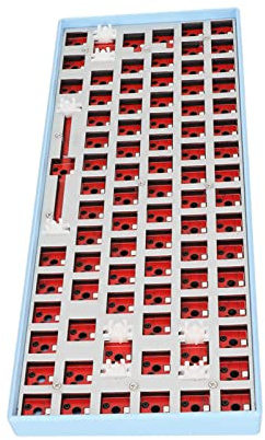 Kit DIY de Teclado Mecánico de 84 Teclas, 84 Teclas 5V DC 3,0 5,0 Soporte Inalámbrico 2,4G RGB Light Hotswap Kit de Teclado para (Azul)