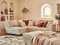 Lisa Design Rune – Ecksofa Links – 4-Sitzer – mit hocker – aus Cord Beige