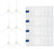 Seitenbürstenfilter-Set für Explorer 20 40 45 50 Serie RG687 RR682 RR688 Roboter-Staubsauger, 4 HEPA-Filter, 6 Seitenbürsten, 10-teilig