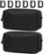 MUCHER Molle Tasche Taktische Hüfttaschen EDC Utility Bauchtasche Hüfttasche mit 3 Haken für Outdoor Wandern Jagdcamping Training (B - Schwarz - 2 Stück)