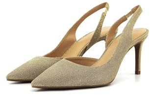 Michael Kors 40R4HNMP1D-740 Alina Flex Sling Pump Damen Pale Gold EU 38