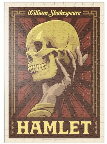 MyPuzzle Hamlet: William Shakespeare, Vintage Poster - Premium 200 Teile Puzzle - MyPuzzle Sonderkollektion von Anderson Design Group