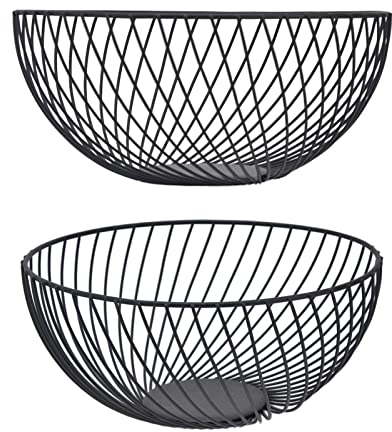 Frutero de Hierro para Almacenamiento de Refrigerios, Diseño de Estilo Europeo Duradero y Moderno, Se Transporta Fácilmente, Perfecto para Encimera, Despensa y Uso en Interiores