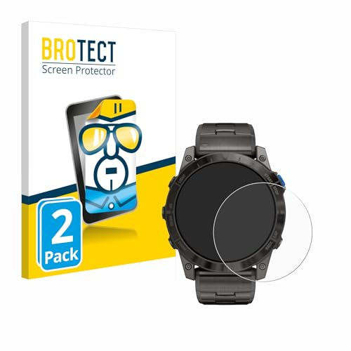 BROTECT Schutzfolie für Garmin D2 Mach 1 Pro | 2 Stück Transparenter Displayschutz Made in Germany Klare Displayschutz-Folie Clear Einfache Montage Case-Friendly