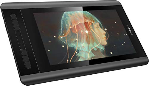 XP-PEN Artist 12 Grafikmonitor Drawing Pen Tablet Pen Display 1920 X 1080 HD IPS mit Touch Bar Zeichnen Stift P06 mit dem Radiergummi zum Fernunterricht Home-Office