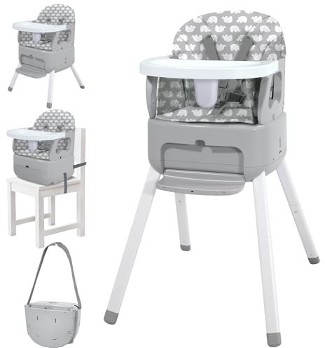 Chaise haute portable pour enfant (Gris)