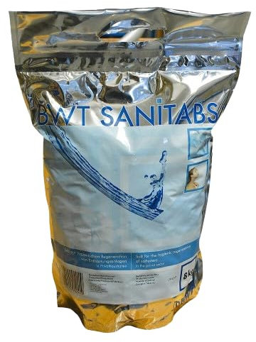 BWT Regeneriersalz mit Hygiene-Effekt SANITABS, im 8 kg Sack inkl. SanVo Viskosetuch
