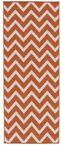 RugVista Capri, In & Outdoor-Teppich, Moderne Teppiche, 200 x 80 cm, Rechteckig, Mittlerer Stapel, Küche, Diele, Patio, Nur Handwäsche, UV-beständig, Rost