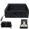 HJYDGJ Arenero portátil plegable para gatos, de viaje, plegable, resistente al agua, caja de arena portátil para gatos, de viaje - negro