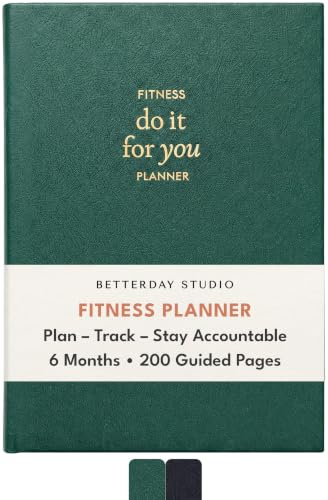 Betterday Studio - Planificateur de fitness « Do It For You » - Journal de perte de poids, planificateur hebdomadaire, suivi d'exercices de gym, journal d'entraînement et de régime, journal