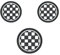 YSWOMOSKD For Mini Cooper R55 R56 R57 Cup Holder Silicone Pad Mini R55 R56 R57 Car Cup Coaster, 3PCS Non-Slip Mat Coaster(Checker)