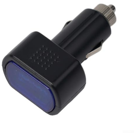 Autobatterie-Spannungsmesser, digitaler LED-Auto-Volt-Messgerät, 12 V 24 V, kompaktes Design, ABS-Gehäuse, schwarze Farbe