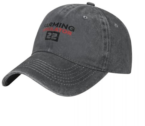OAAJKOAM Landwirtschafts-Simulator 2022 Baseball-Cap |-F-| Streetwear Designer-Mütze Golfbekleidung Herren Damen