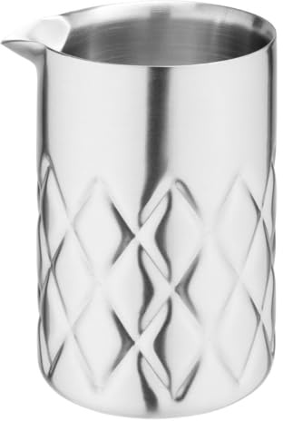 Olympia Double Wall Mixing Glass Stainless Steel - 139x86mm