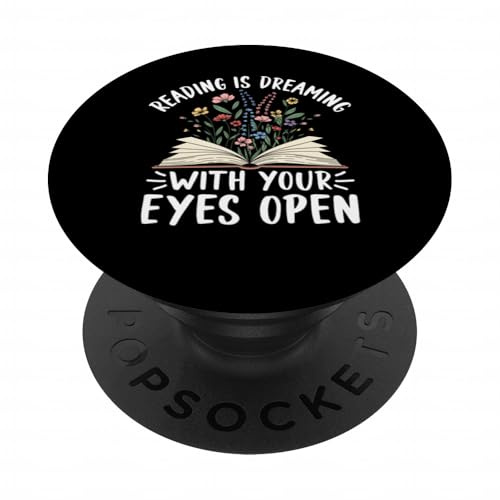 Lesen ist Träumen mit offenen Augen Buchliebhaber PopSockets Klebender PopGrip