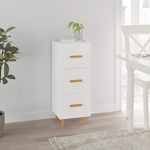 ZQQLVOO Sideboard Weiß kleiderschrank sideboards for Innenraum Wohnzimmer 34,5x34x90 cm Holzwerkstoff
