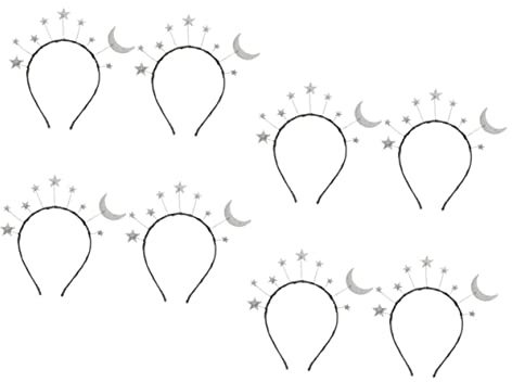 Glitzerndes Sternenstirnband Haarband 8 Stück-pack Legierung für Kinder