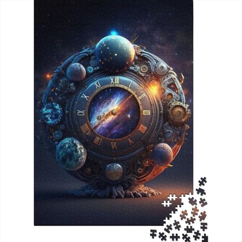 Künstlerische Uhren – 1000-Teile-Puzzle aus Papier für Erwachsene, anspruchsvolles Puzzlespiel für Erwachsene, 38 x 26 cm / 1000 Teile