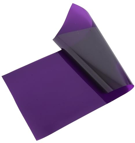 KICHOUSE Sunset Ambient Light Laser Overlay Film Purple 30cm Light Diffuser Sheet for Photography Lighting Filters and Window Decoration