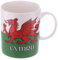 Puckator Tazze e Tazzine Tasse et tasse Dragon écossais Pays de Galles, Chine d'os, Mixte, Hauteur 9,5 cm Largeur 12 cm Profondeur 8 cm