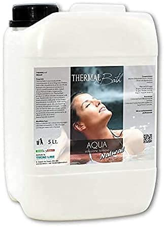 Eau thermale pour spa, jacuzzi et piscine, Thermal Bath Natural (inodore), 5 l, produit idéal pour piscine, spa, jacuzzi (toutes marques et modèles comme Teuco, Grass, Hafro, Dimhora, etc.) -