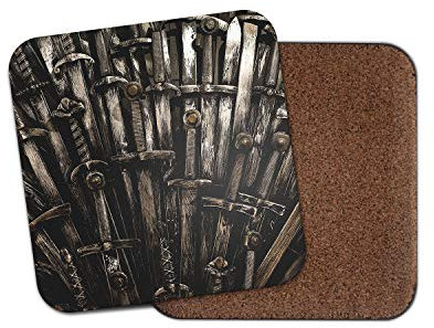 Tissu non-tissé épées Dessous de Verre – Joueur Teen Geek Trône fer Cool arme Cadeau # 14814