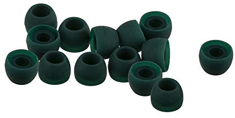 Xcessor 7 Paar (Satz Mit 14 Stück) Silikon-Ersatz-Ohrstöpsel für die Meisten In-Ear-Kopfhörer/Ohrhörer. Kleine Größe (S). Waldgrün