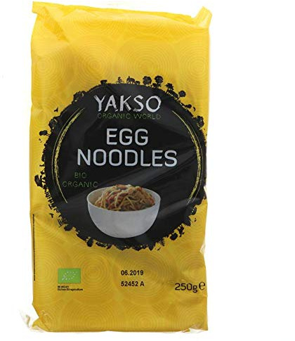 Yakso Egg Noodles - Organic 250g (Pack of 6)
