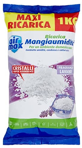 AIRMAX Ricarica Sali 1Kg, Lavanda, 14 x 4 x 25 cm, 1 kg