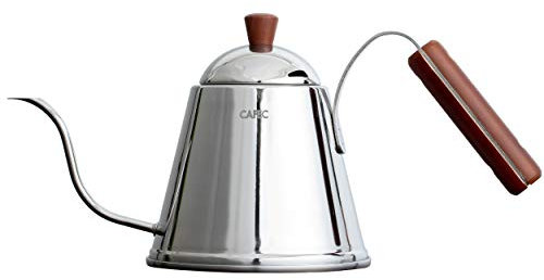 CAFEC Stainless Coffee Pot/Coffee Pour Over 1000ml Kettle/TSUBAME WOOD made in Japan 1000ml / Premium Pour Over Kettle